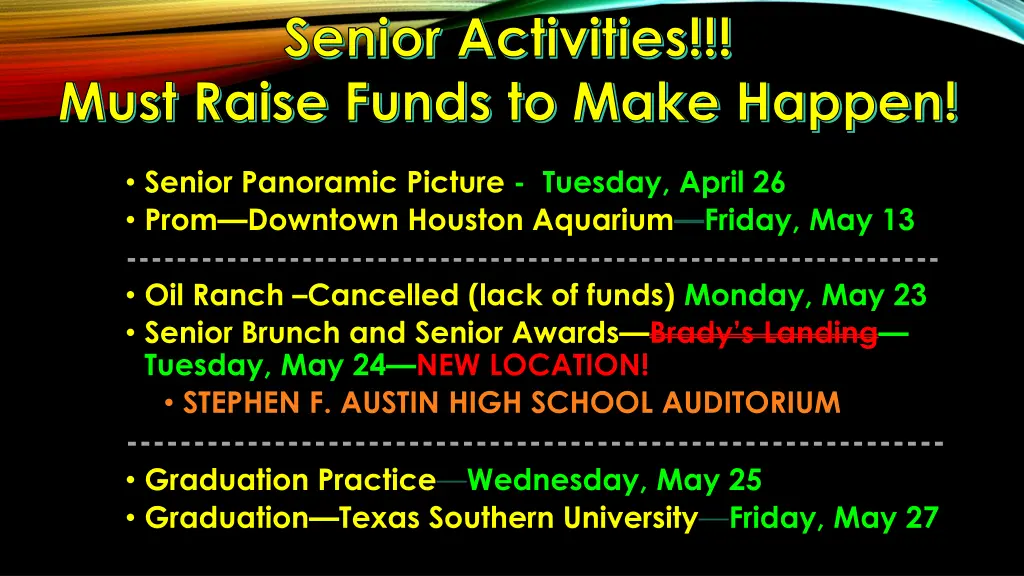 senior activities