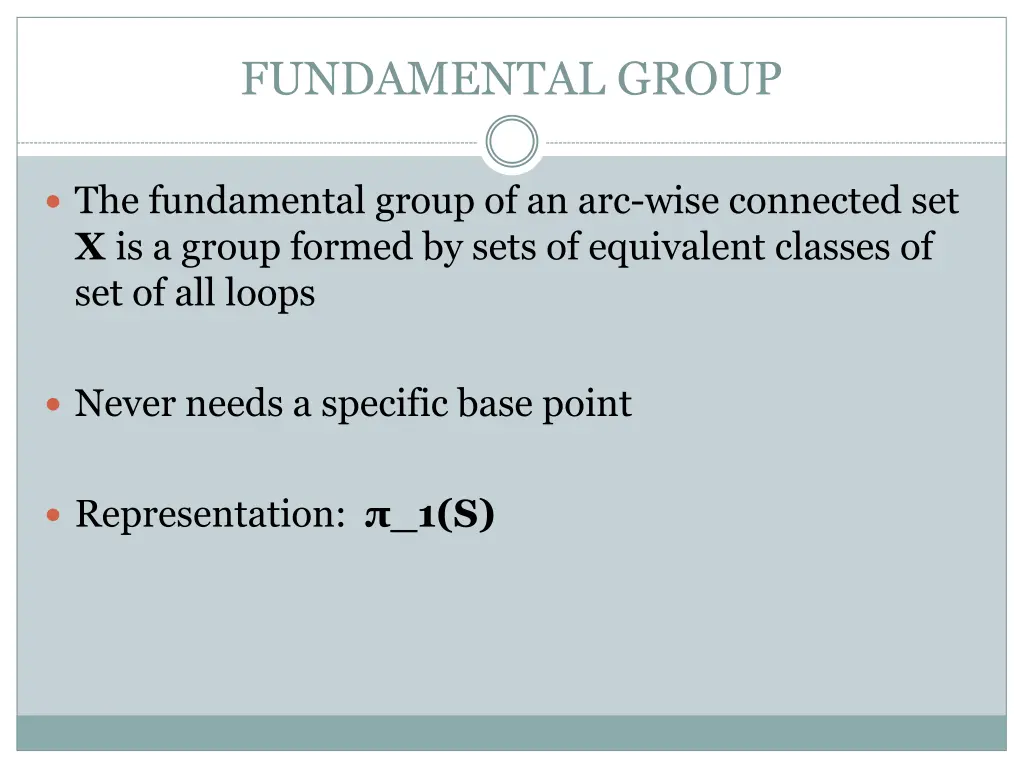 fundamental group