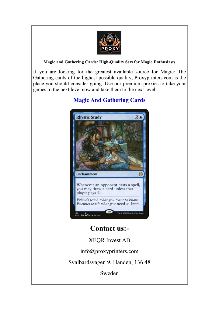 magic and gathering cards high quality sets