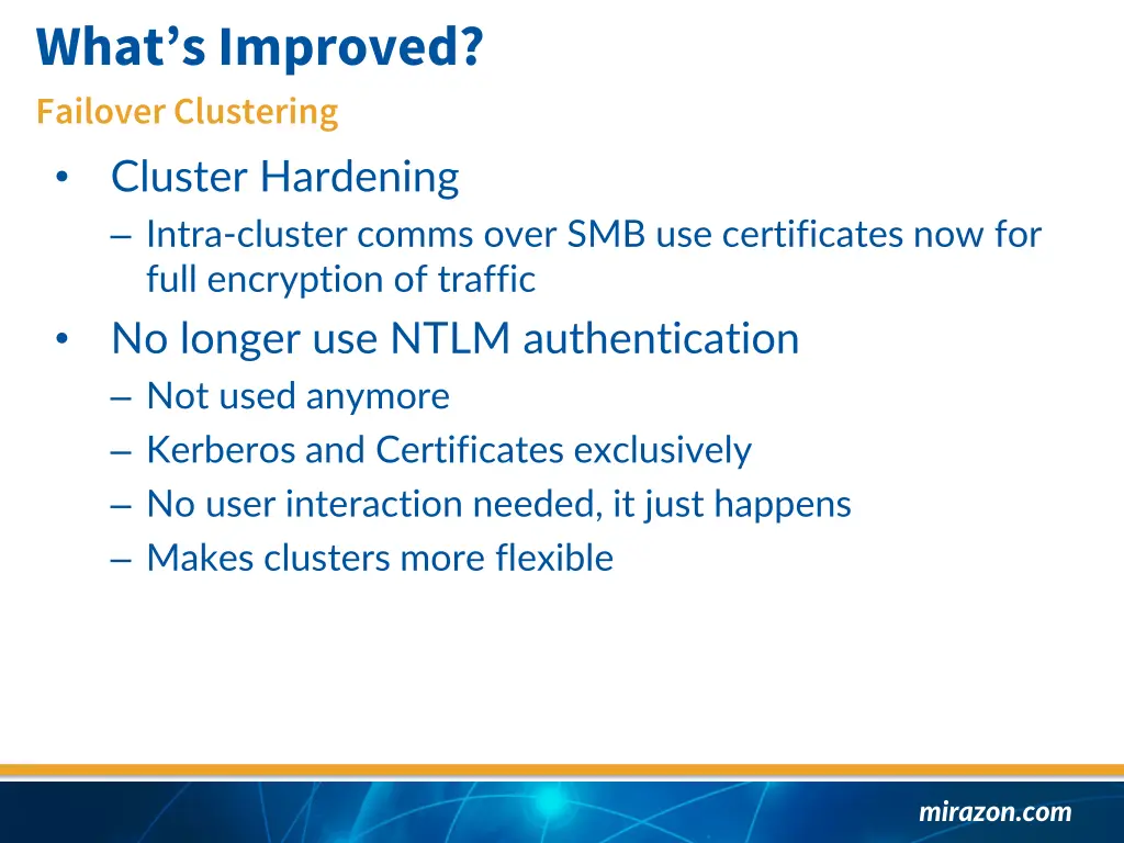 what s improved failover clustering cluster 1