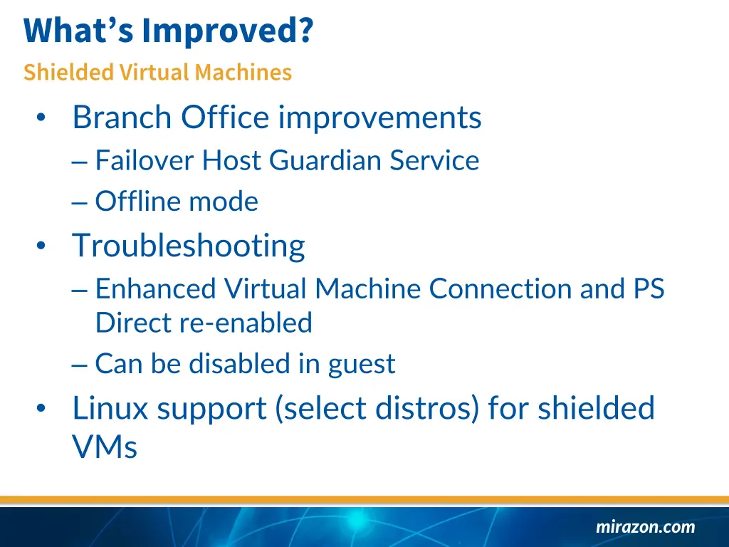 what s improved shielded virtual machines branch