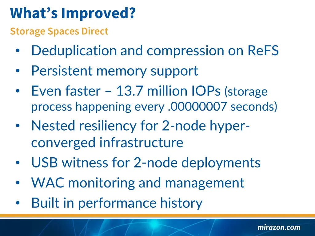 what s improved storage spaces direct