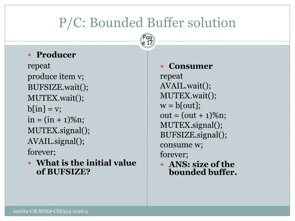 p c bounded buffer solution pag e 17