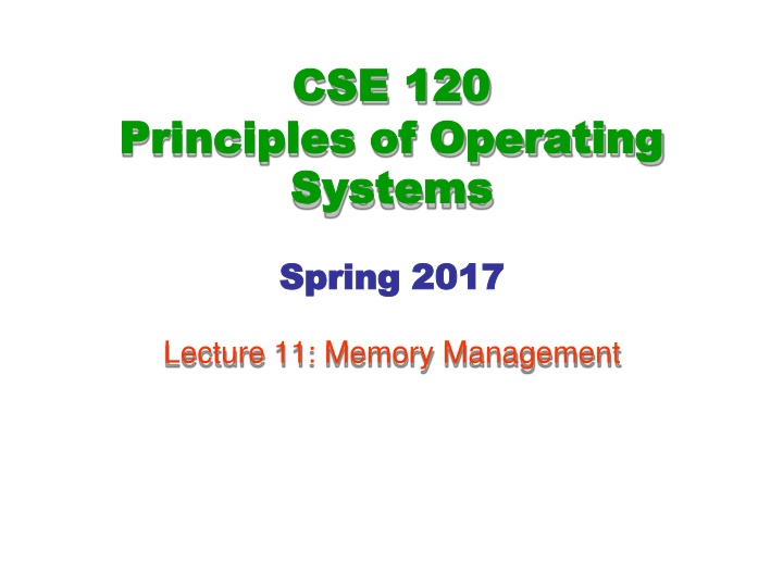 cse cse 120 of operating operating systems systems