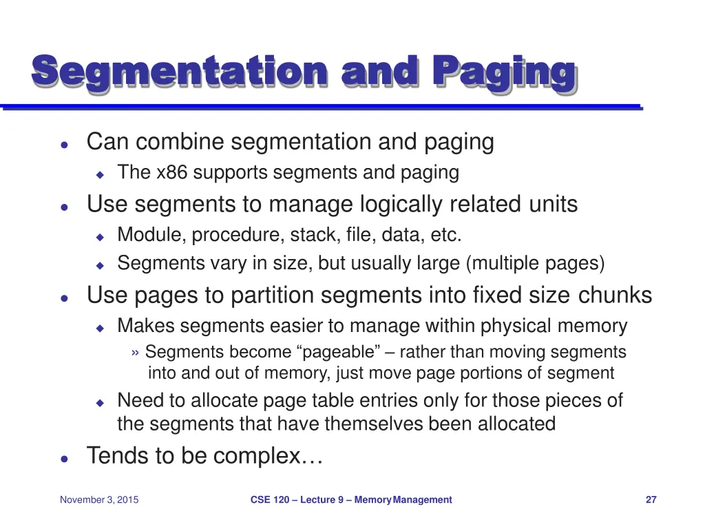 segmentation segmentation and