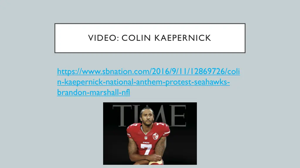 video colin kaepernick