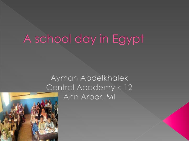 a school day in egypt