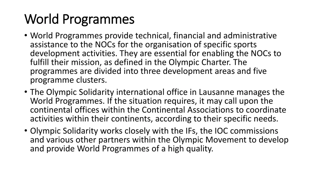 world programmes world programmes world