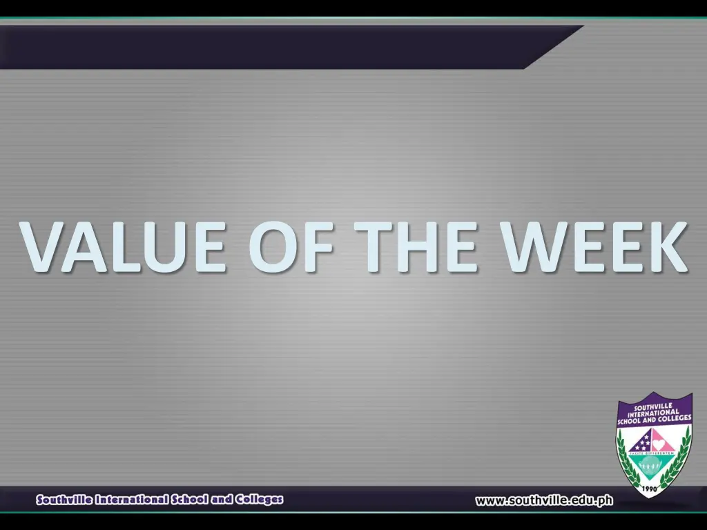 value of the week