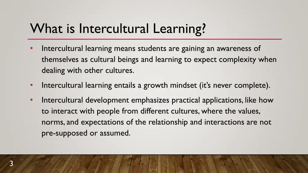 what is intercultural learning