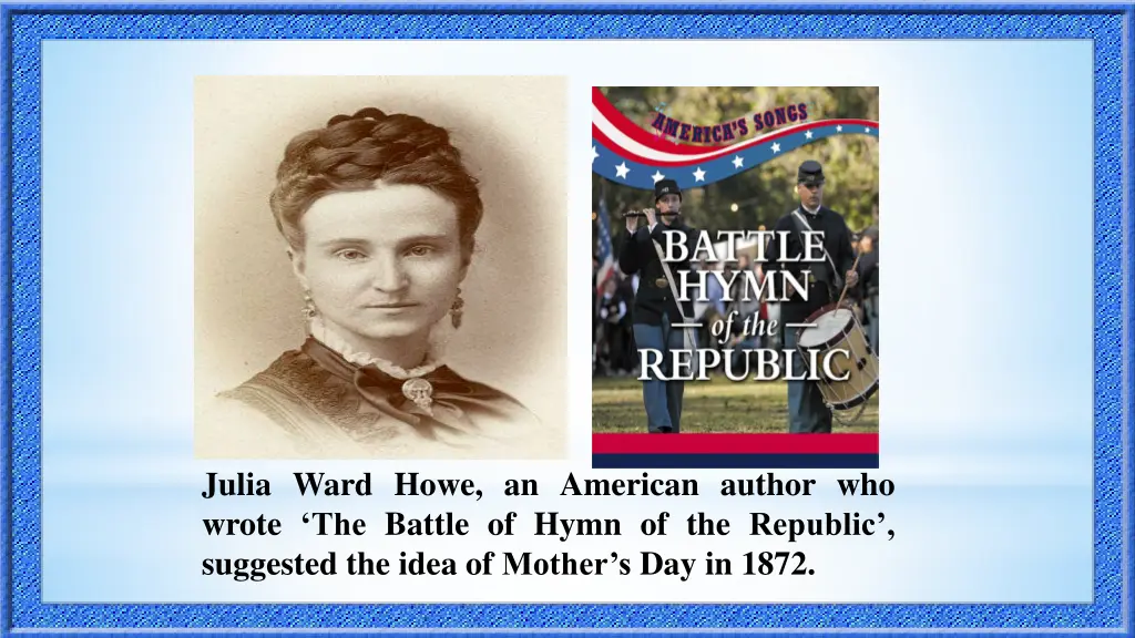 julia ward howe an american author who wrote