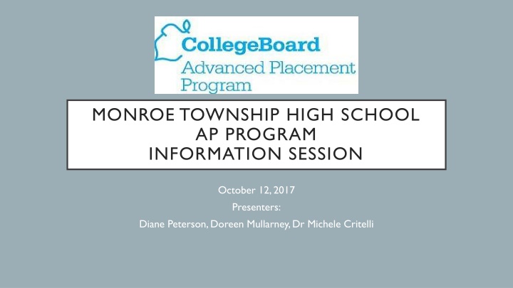 monroe township high school ap program