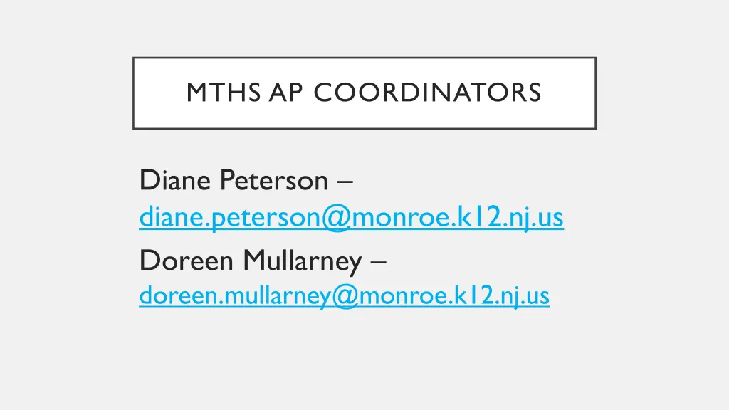 mths ap coordinators