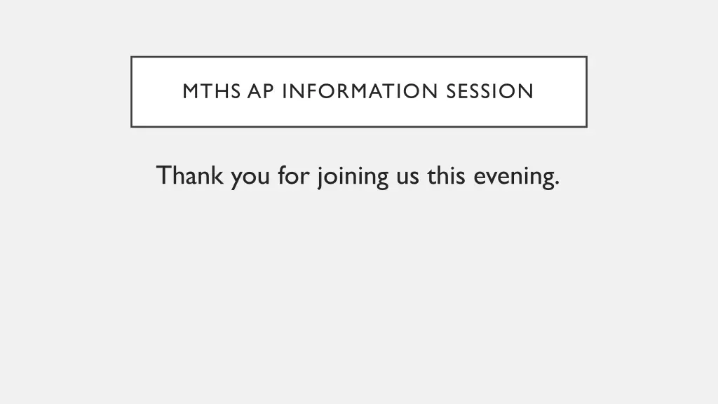 mths ap information session