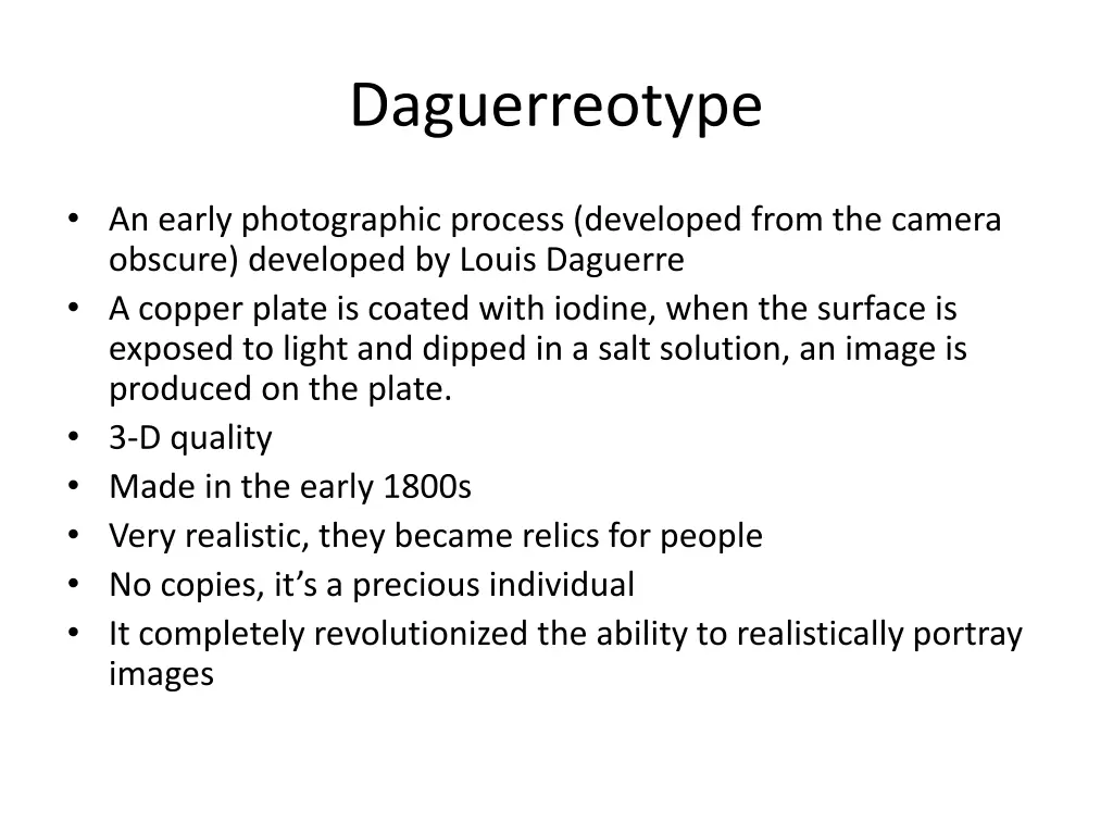 daguerreotype