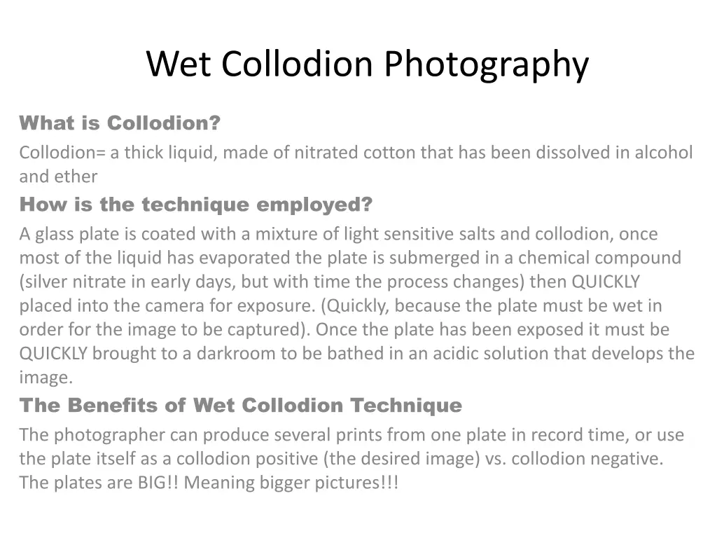 wet collodion photography