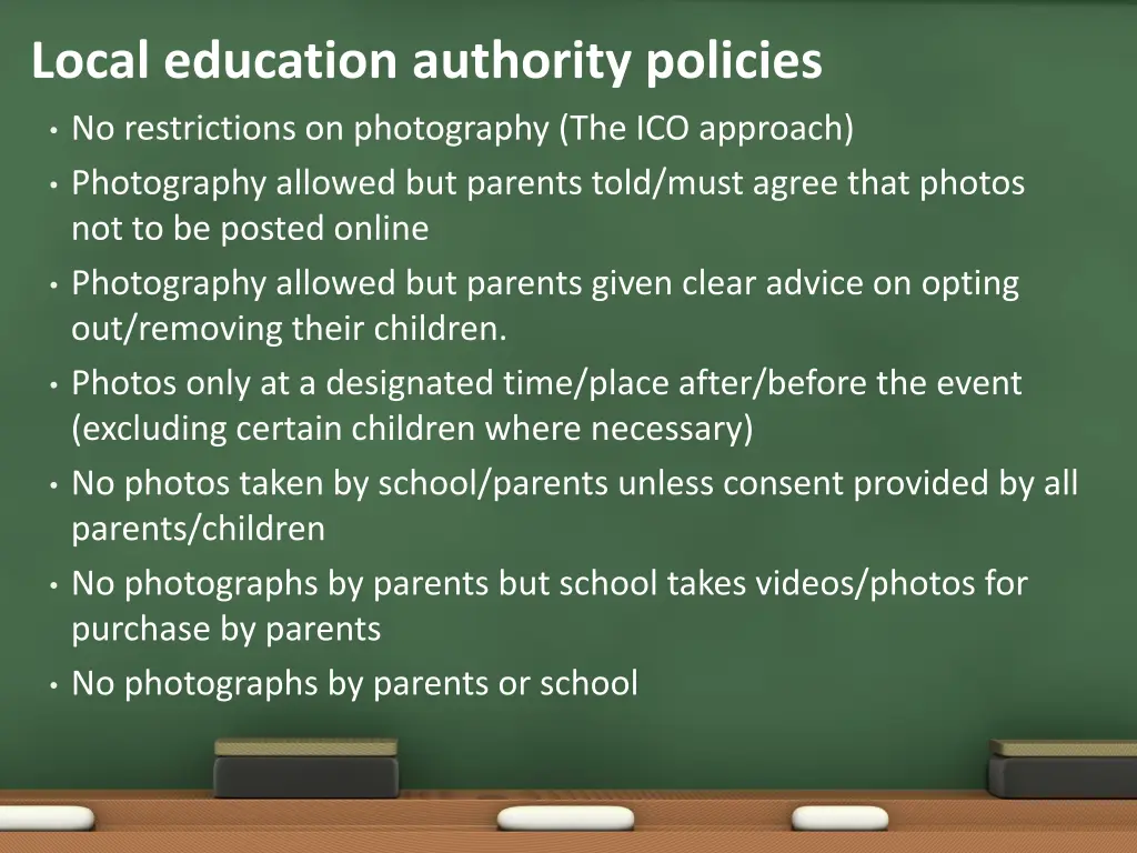 local education authority policies