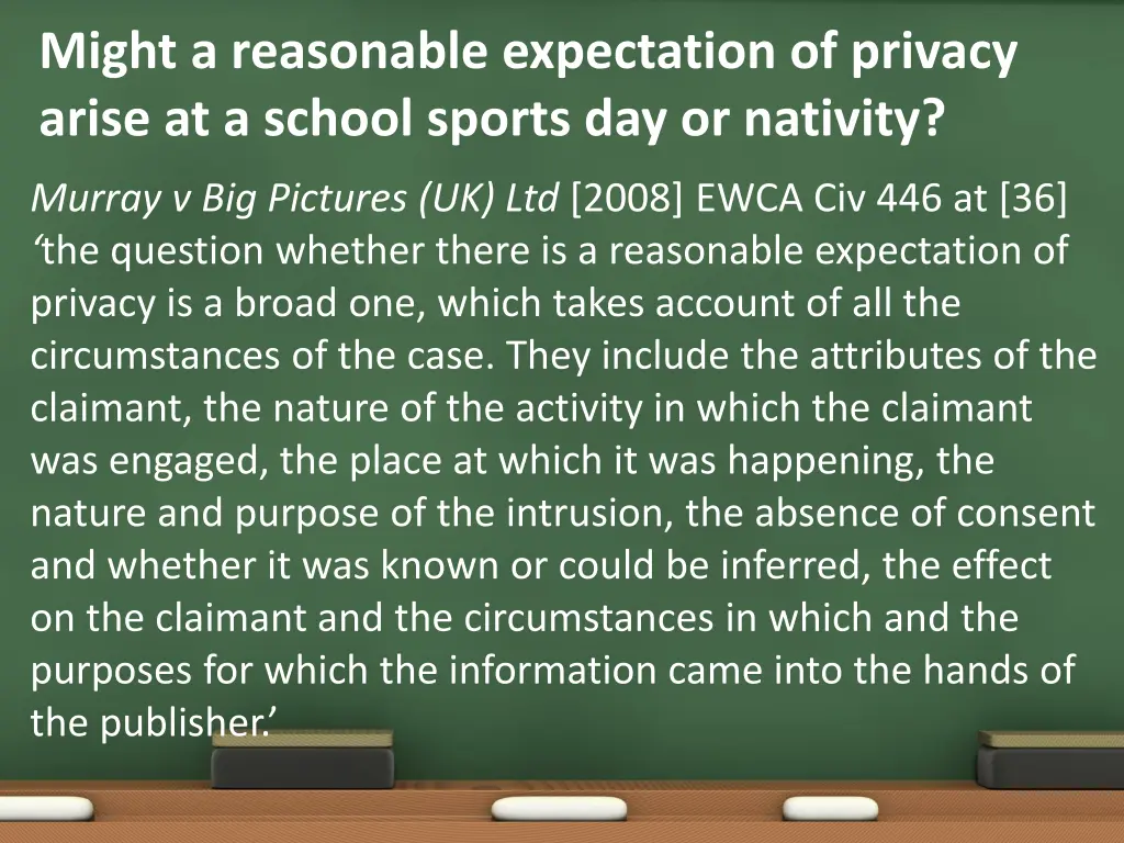 might a reasonable expectation of privacy arise