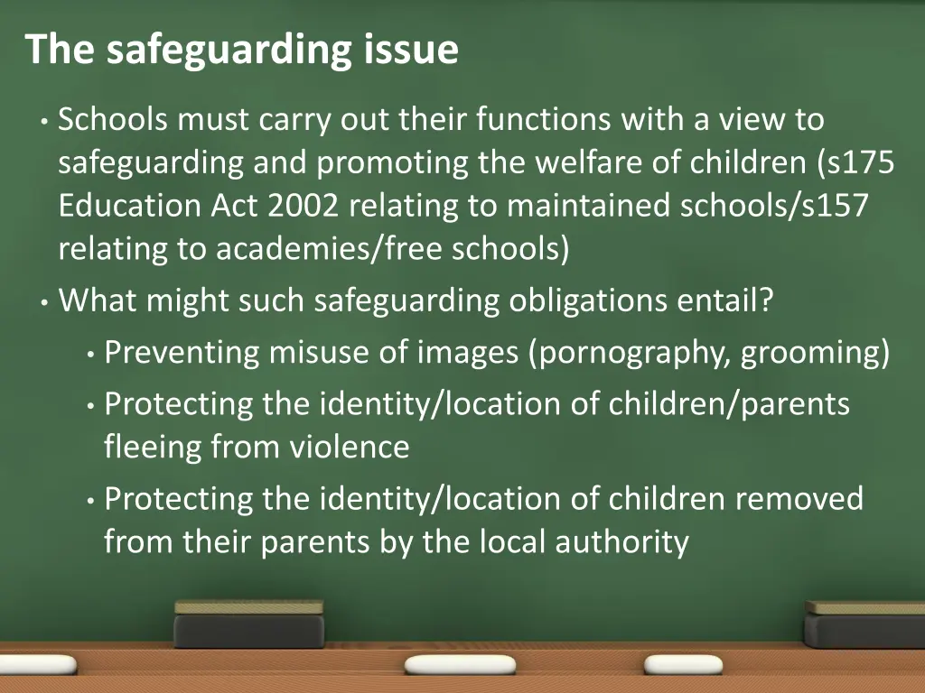 the safeguarding issue