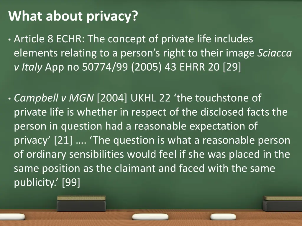 what about privacy