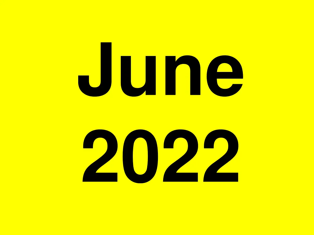 june 2022