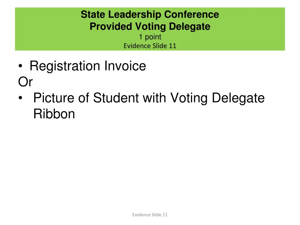 state leadership conference provided voting