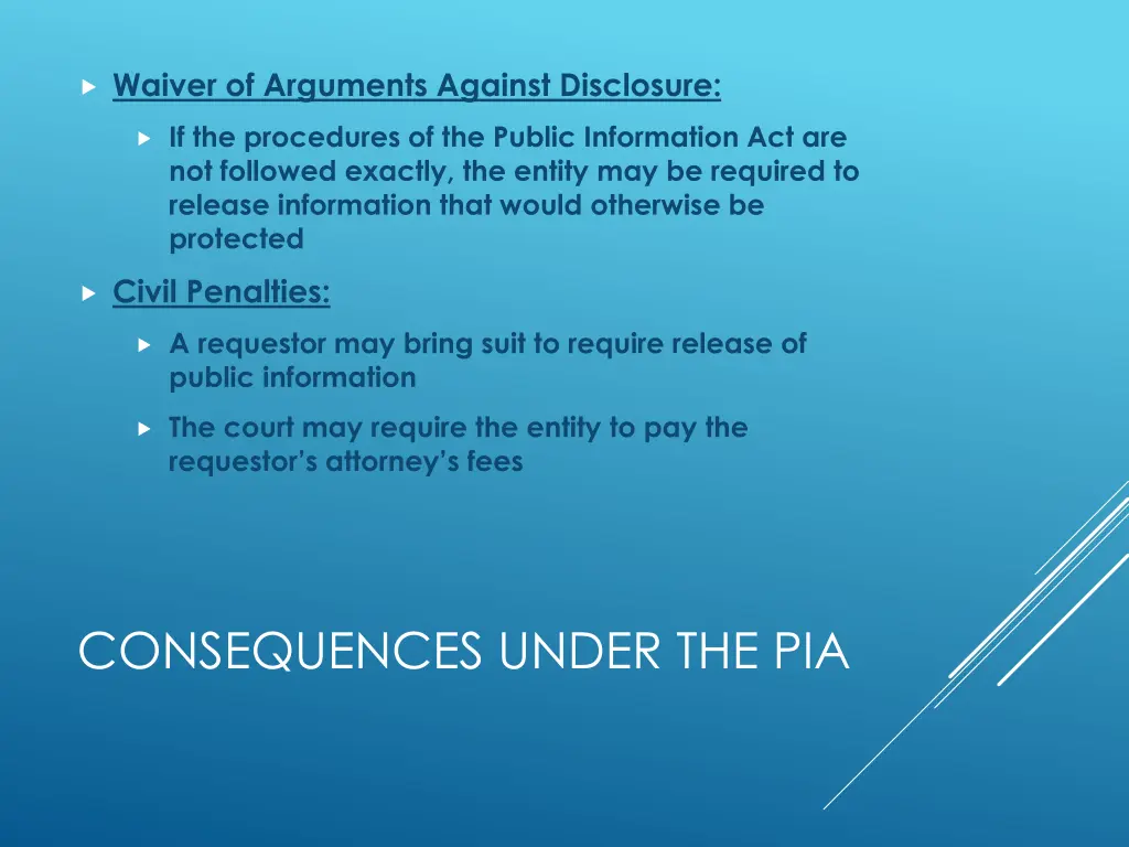 waiver of arguments against disclosure