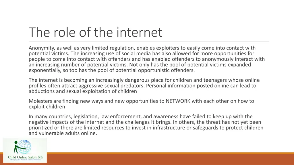 the role of the internet