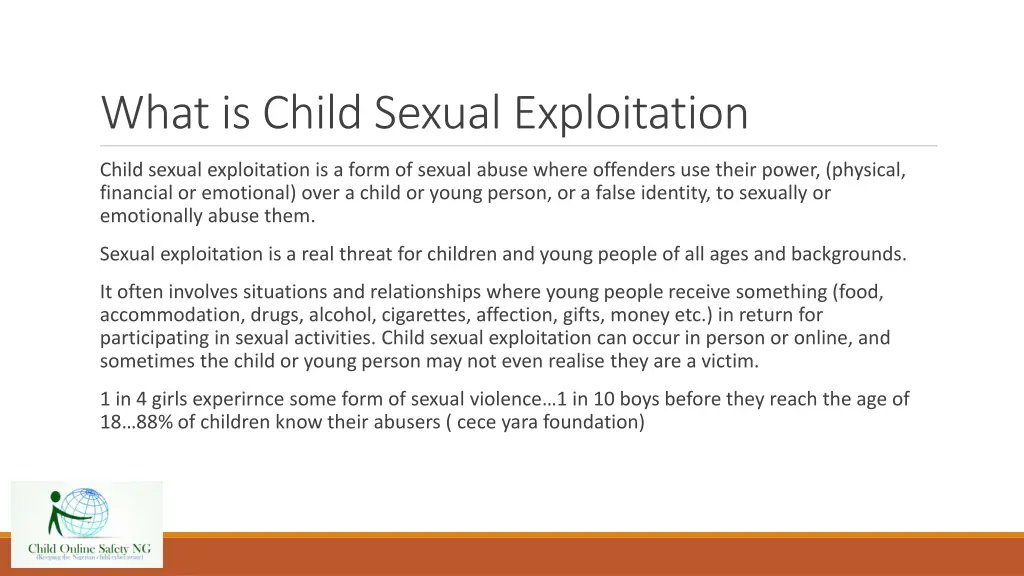 what is child sexual exploitation