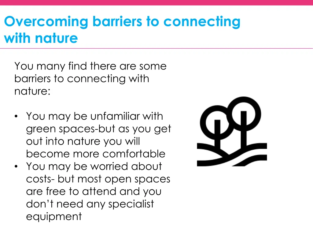 overcoming barriers to connecting with nature