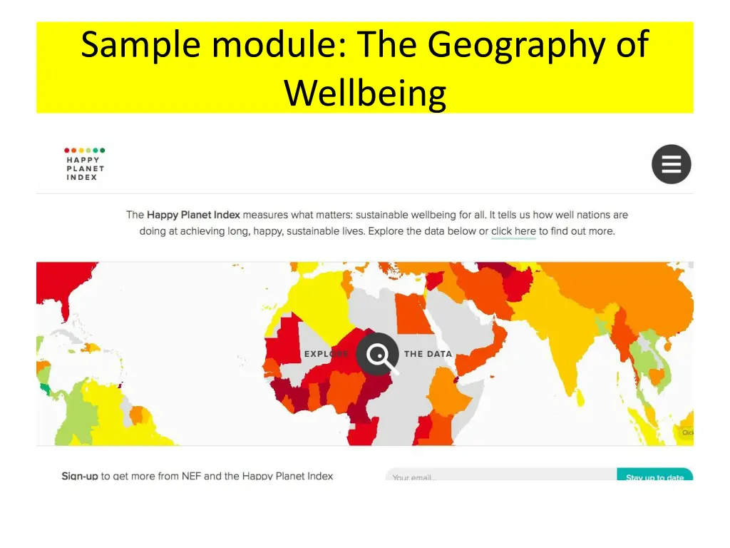 sample module the geography of wellbeing