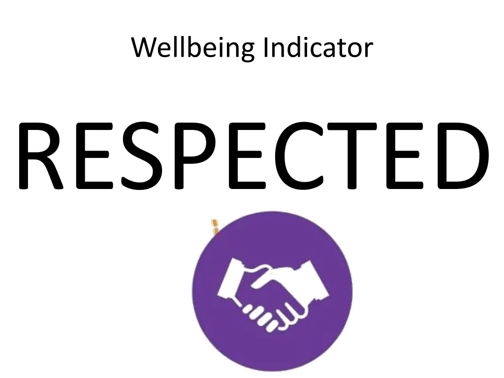 wellbeing indicator respected