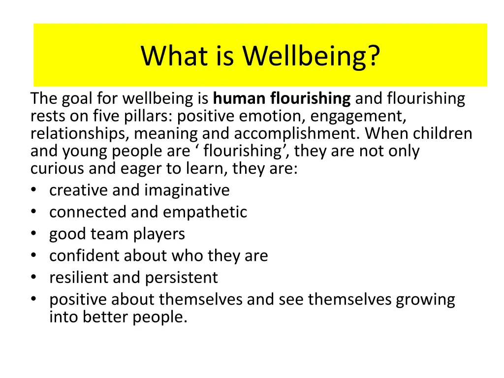 what is wellbeing