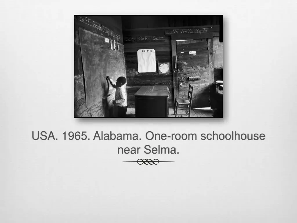 usa 1965 alabama one room schoolhouse near selma