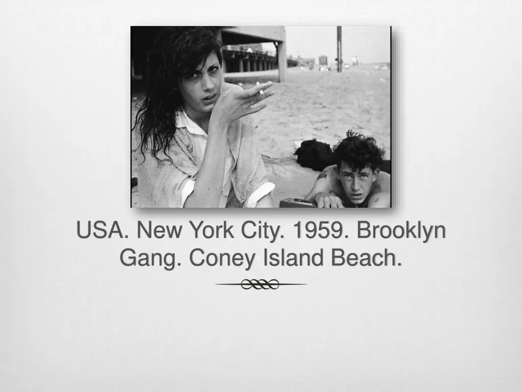 usa new york city 1959 brooklyn gang coney island