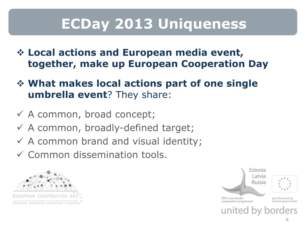 ecday 2013 uniqueness