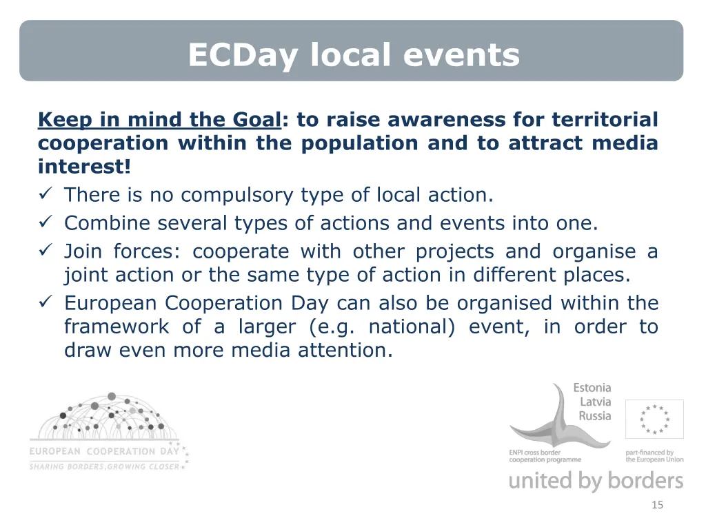 ecday local events