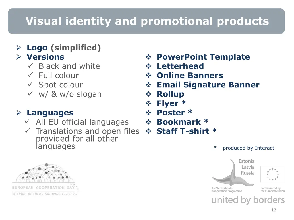 visual identity and promotional products 1