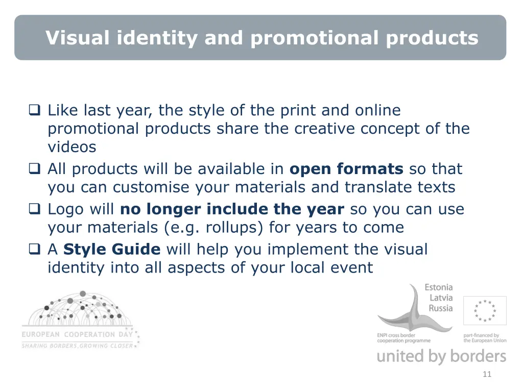 visual identity and promotional products