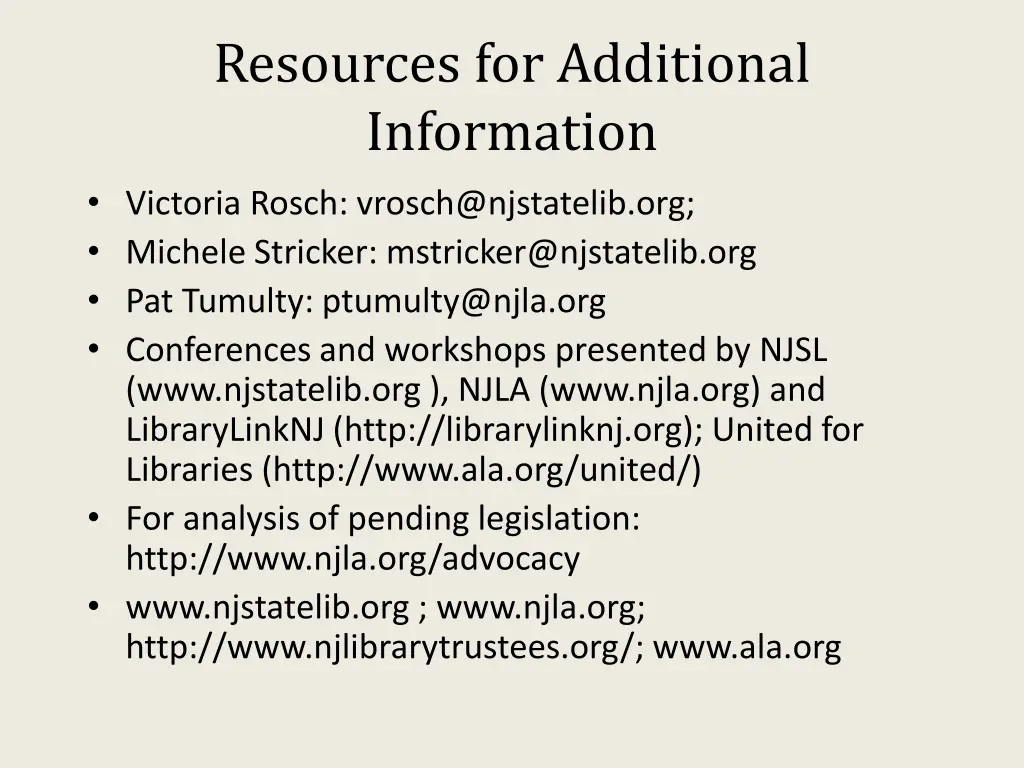 resources for additional information victoria