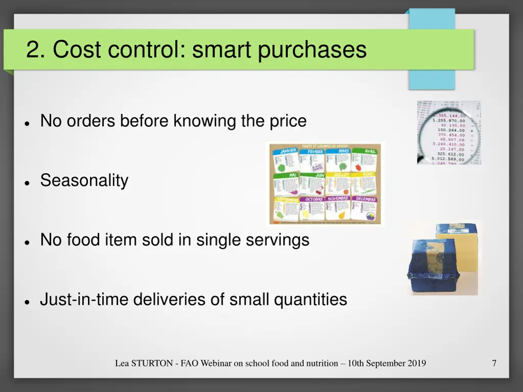 2 cost control smart purchases