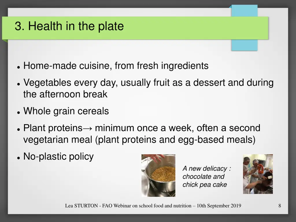 3 health in the plate