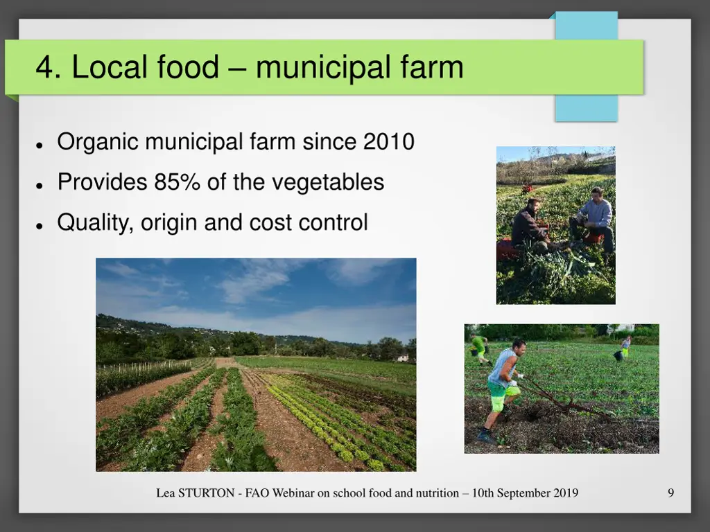 4 local food municipal farm