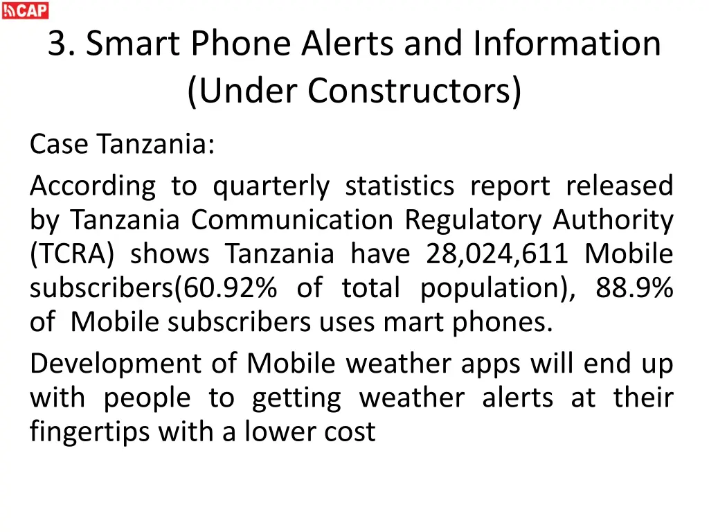 3 smart phone alerts and information under