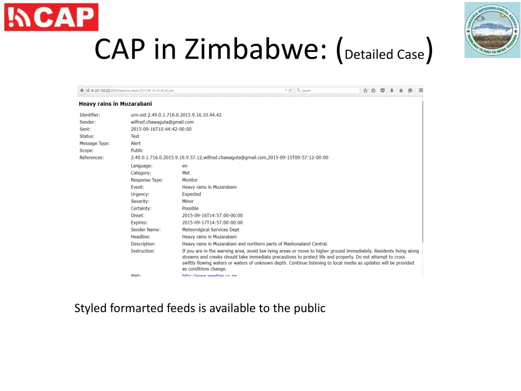 cap in zimbabwe detailed case 2