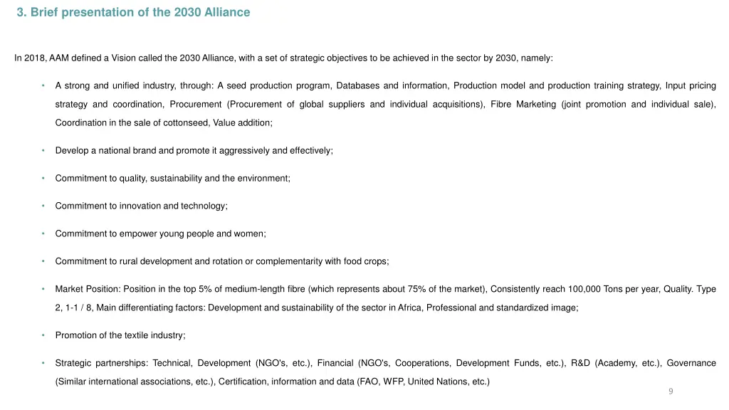 3 brief presentation of the 2030 alliance