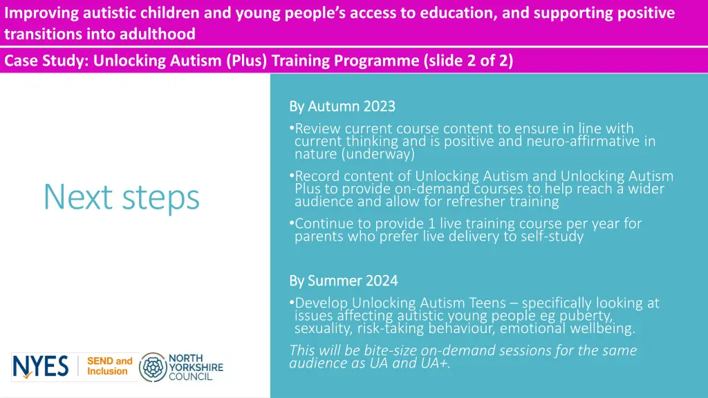 improving autistic children and young people 3