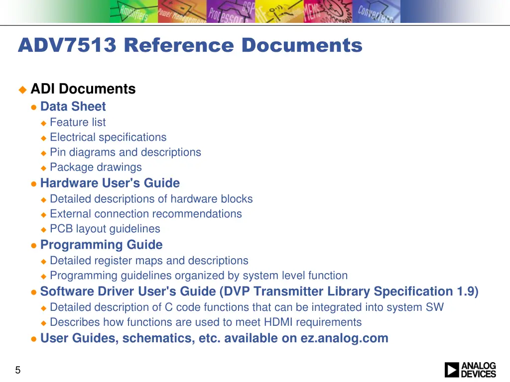 adv7513 reference documents