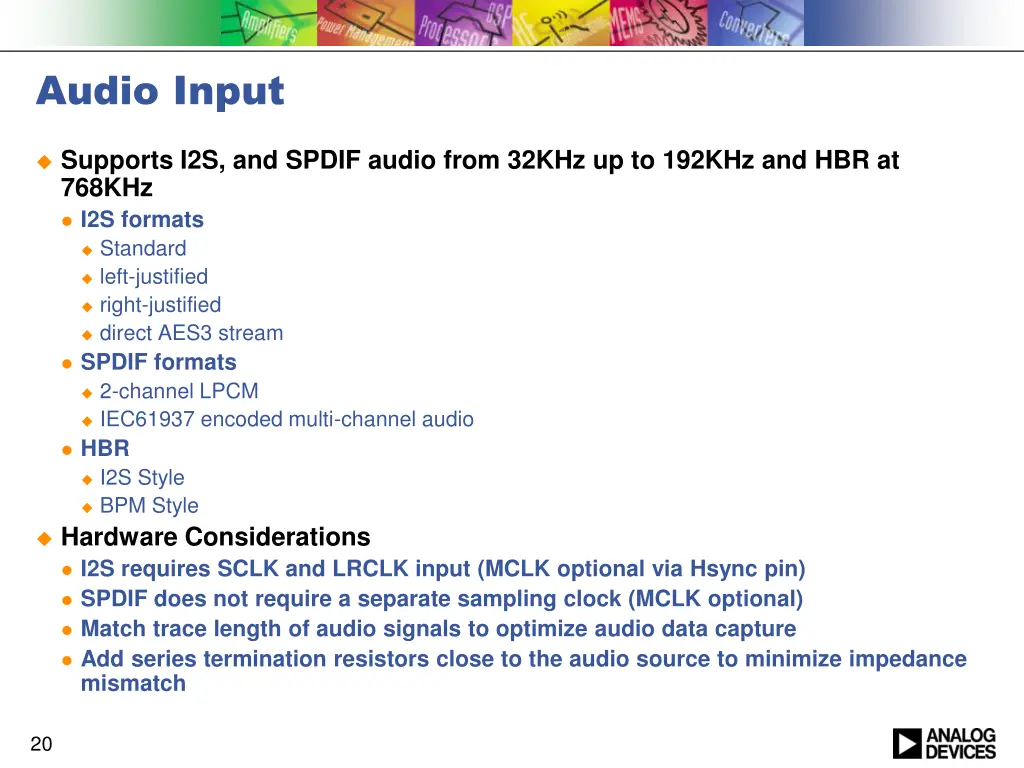 audio input