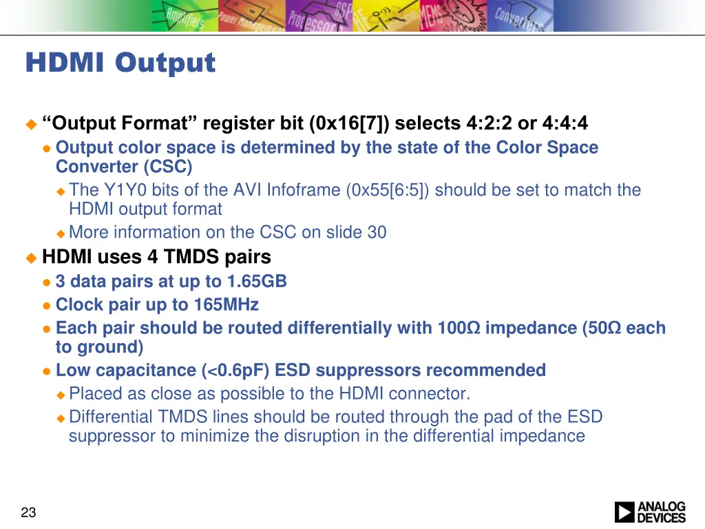 hdmi output